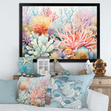 Colourful Coral Reef Heaven II - Animals Canvas Wall Art