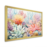 Colourful Coral Reef Heaven II - Animals Canvas Wall Art