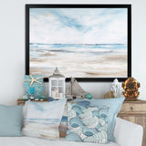 Coastal Beach Minimal Scenery I - Coastal Canvas Wall Art