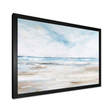 Coastal Beach Minimal Scenery I - Coastal Canvas Wall Art