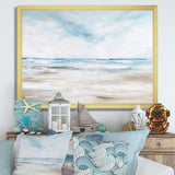 Coastal Beach Minimal Scenery I - Coastal Canvas Wall Art