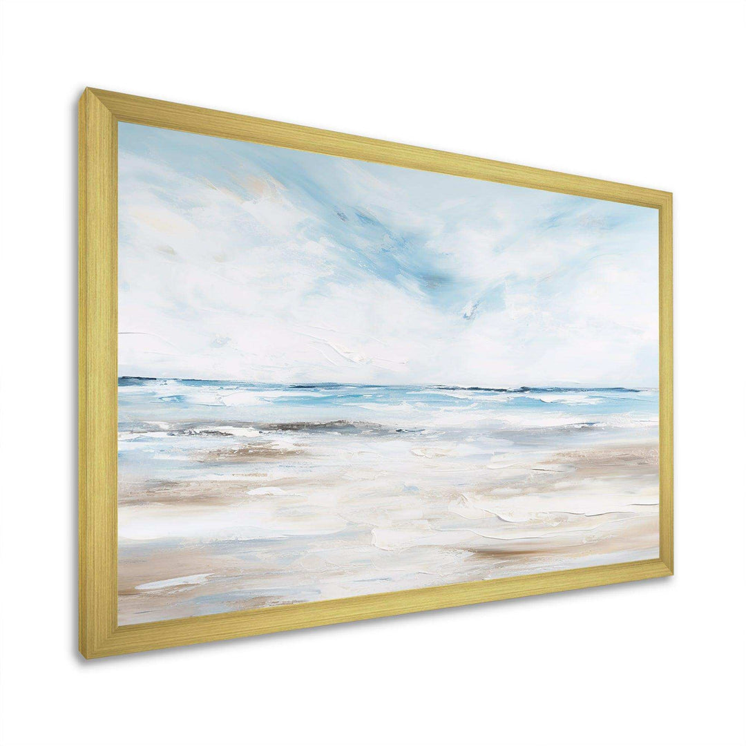 Coastal Beach Minimal Scenery I - Coastal Canvas Wall Art