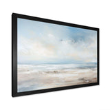 Coastal Beach Minimal Scenery III - Coastal Canvas Wall Art