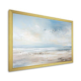 Coastal Beach Minimal Scenery III - Coastal Canvas Wall Art