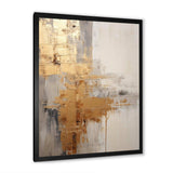 Gold And Beige Soft Fusion I - Coastal Canvas Wall Art