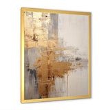 Gold And Beige Soft Fusion I - Coastal Canvas Wall Art