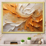 Gold And Beige Soft Wave Paint II - Abstract Canvas Wall Art