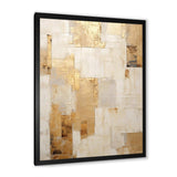 Beige And Gold Dream Collage I - Abstract Canvas Wall Art