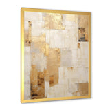 Beige And Gold Dream Collage I - Abstract Canvas Wall Art