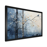 Minimalism Beige And Blue Countryside III - Landscapes Canvas Wall Art