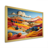 Whimsical Fields Of Color Landscape - Landscapes Canvas Wall Art