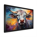 Celestial Colorful Cattle - Cow Bedroom Wall Art