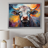 Celestial Colorful Cattle - Cow Bedroom Wall Art
