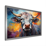Celestial Colorful Cattle - Cow Bedroom Wall Art