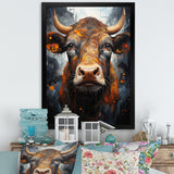 Liquid Fusion Cow Portrait - Cow Wall Decor