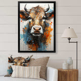 Popart Urban Cow - Animals Canvas Wall Art