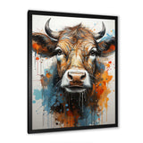 Popart Urban Cow - Animals Canvas Wall Art