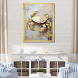 Minimalism Crab Painting - Crab Home Decor Art