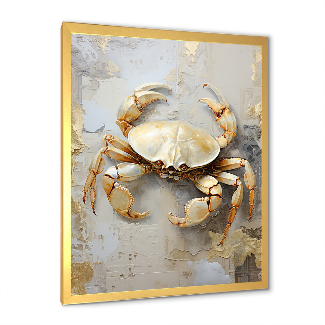 Minimalism Crab Painting - Crab Home Decor Art