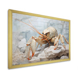 Minimalism Crayfish Impression - Crayfish Canvas Wall Art
