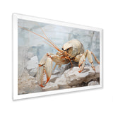 Minimalism Crayfish Impression - Crayfish Canvas Wall Art