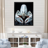 Modern Black And Blue Crayfish - Crayfish Wall Art Prints