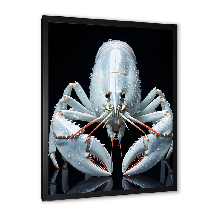 Modern Black And Blue Crayfish - Crayfish Wall Art Prints