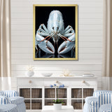 Modern Black And Blue Crayfish - Crayfish Wall Art Prints