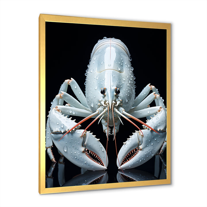 Modern Black And Blue Crayfish - Crayfish Wall Art Prints