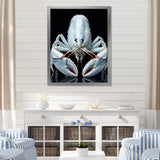 Modern Black And Blue Crayfish - Crayfish Wall Art Prints