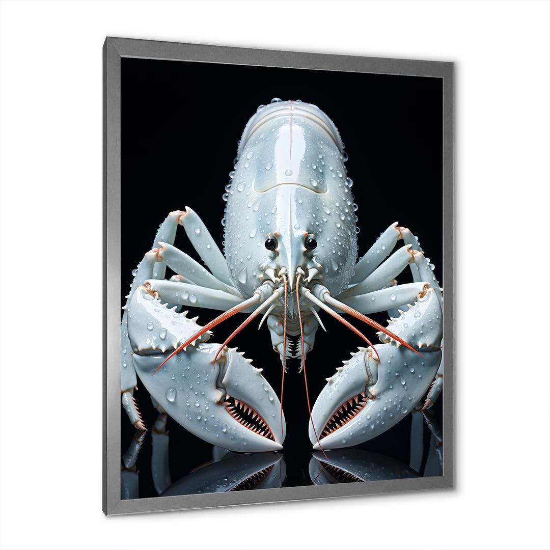 Modern Black And Blue Crayfish - Crayfish Wall Art Prints
