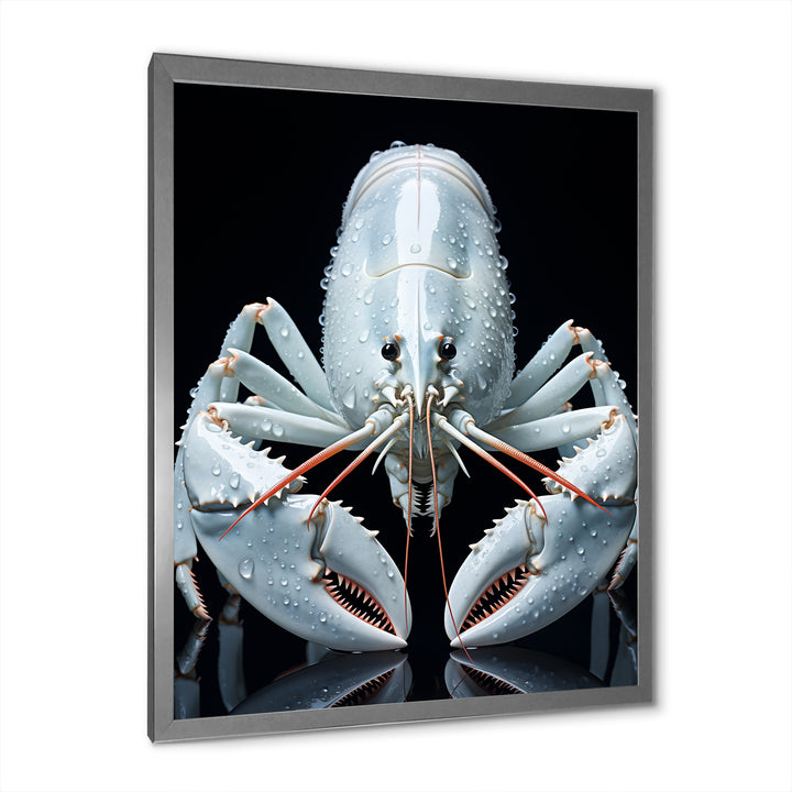 Modern Black And Blue Crayfish - Crayfish Wall Art Prints