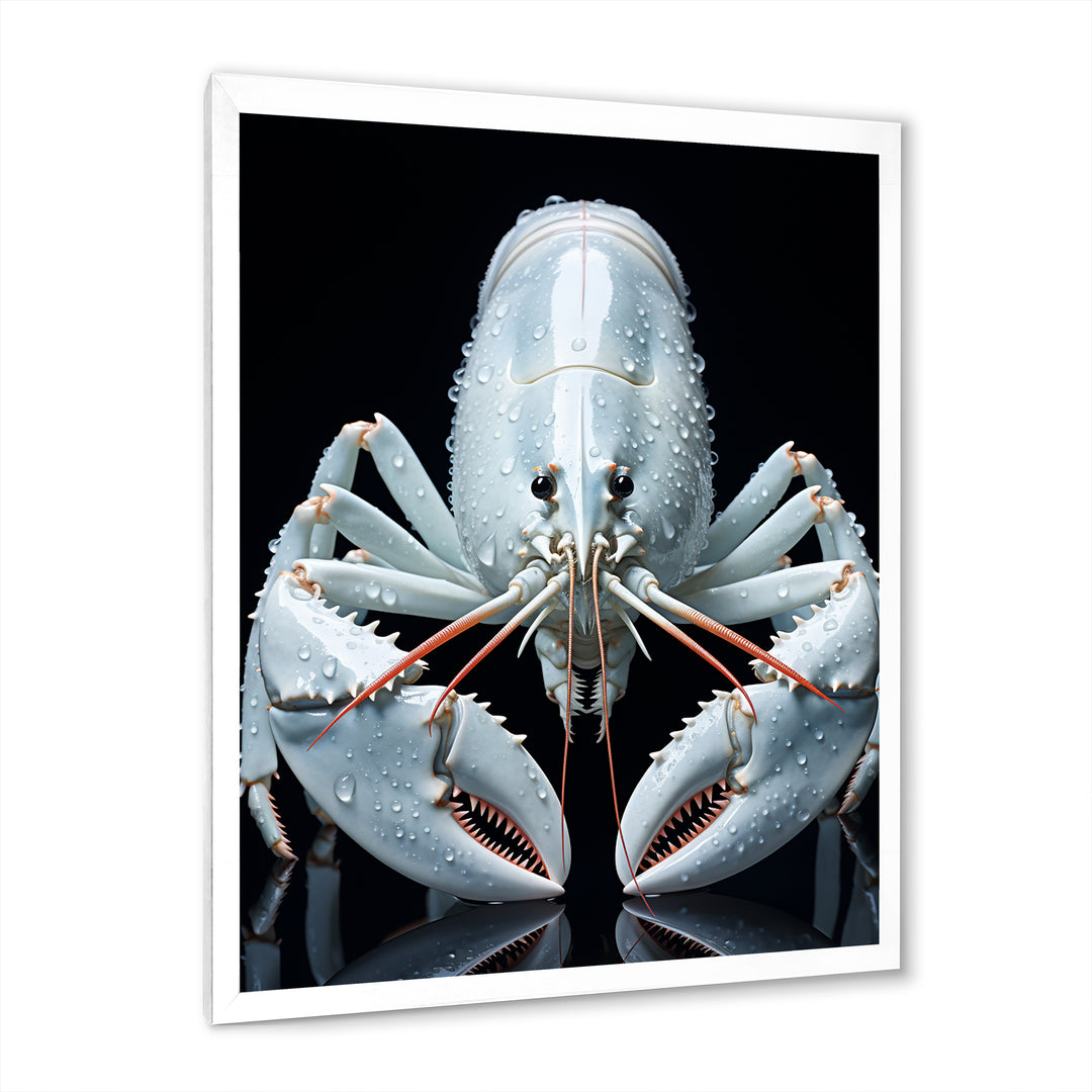 Modern Black And Blue Crayfish - Crayfish Wall Art Prints