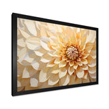 Minimalism Dahlia - Floral Canvas Wall Art