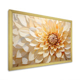 Minimalism Dahlia - Floral Canvas Wall Art