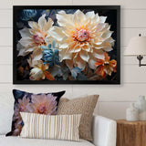 Dahlia S Colorful Symphony - Floral Canvas Wall Art