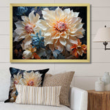 Dahlia S Colorful Symphony - Floral Canvas Wall Art