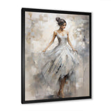 Contemporary Grey Ballet Dance Symphony I - Fashion Canvas Wall Art