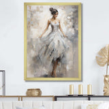 Contemporary Grey Ballet Dance Symphony I - Fashion Canvas Wall Art