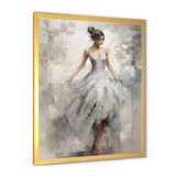 Contemporary Grey Ballet Dance Symphony I - Fashion Canvas Wall Art