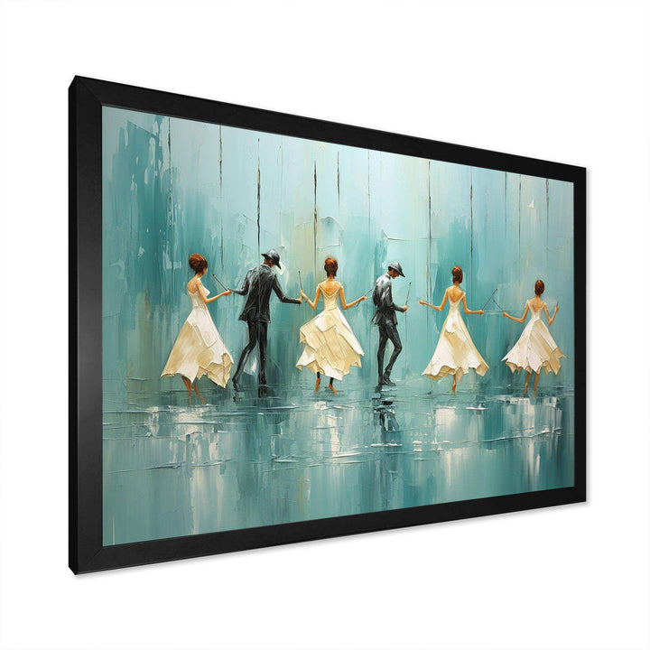 Rhythms Of The Rain Ballet Dance I - Fashion Canvas Wall Art
