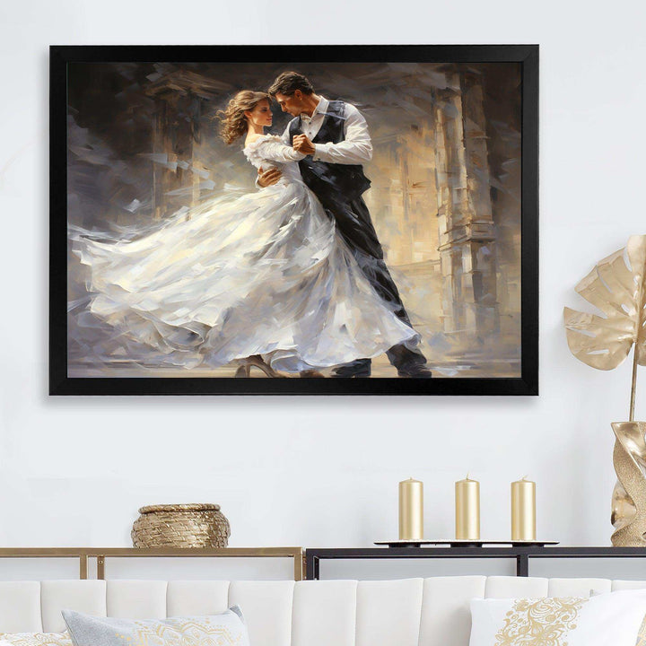 Couple Dance Ballroom Waltz II - Fashion Canvas Wall Art