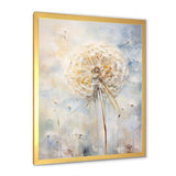 Dandelion Charm In Winter I - Floral Canvas Wall Art