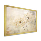 Dandelion Muted Tone - Floral Canvas Wall Art