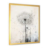 Dandelion Muted Tone I - Floral Canvas Wall Art