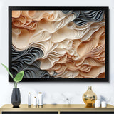 Beige And Orange Custards Collage I - Abstract Canvas Wall Art