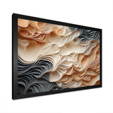 Beige And Orange Custards Collage I - Abstract Canvas Wall Art