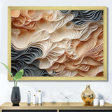 Beige And Orange Custards Collage I - Abstract Canvas Wall Art