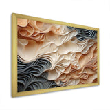 Beige And Orange Custards Collage I - Abstract Canvas Wall Art