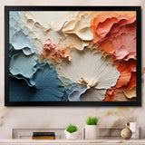 Beige And Orange Custards Collage II - Abstract Canvas Wall Art